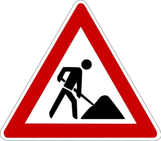 Verkehrszeichen 123 Baustelle