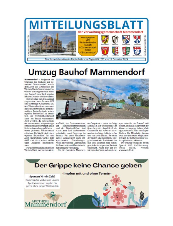 Mitteilungsblatt Dezember 2024