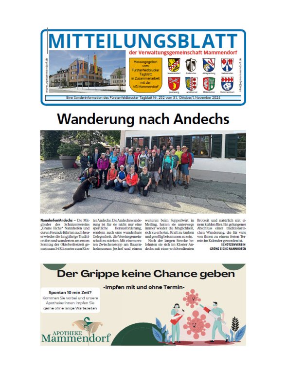 Mitteilungsblatt Oktober 2024