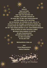Weihnachtsgrüße 2025