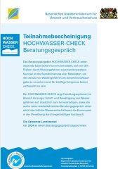 Teilnehmerurkunde Hochwasser Check Teilnehmerurkunde Hochwasser Check