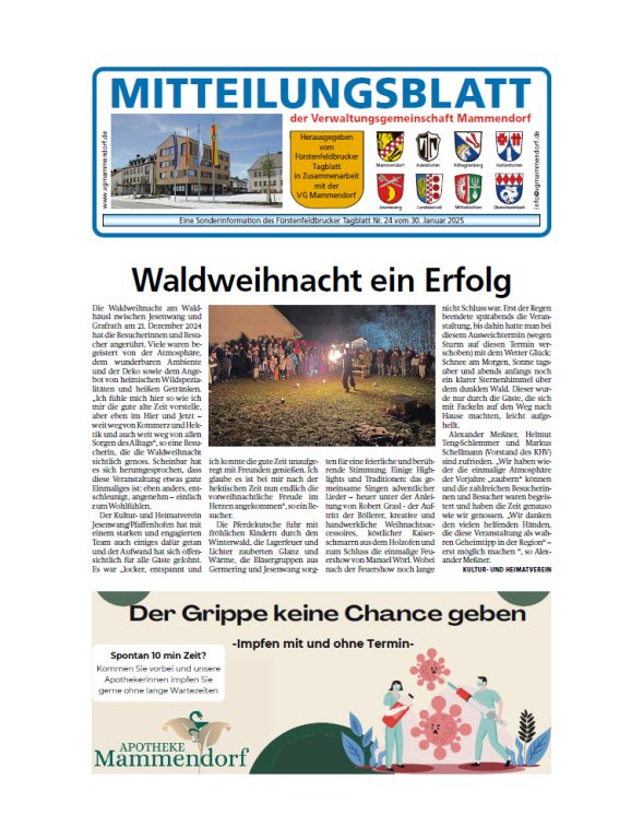 Mitteilungsblatt Januar 2025